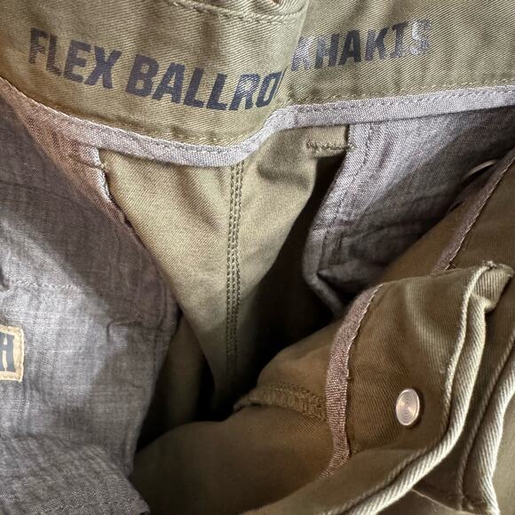 Duluth Men's DuluthFlex Ballroom Khaki Cargo Pants Sz.42x32 Green Workwear - Picture 12 of 13